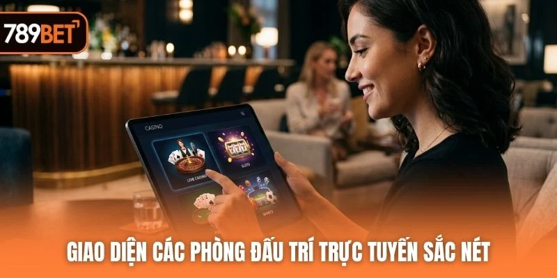 Giao diện các phòng đấu trí trực tuyến sắc nét
